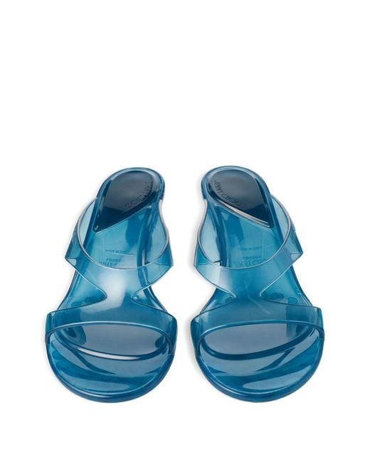 Jimmy Choo Blue Jelly Heels