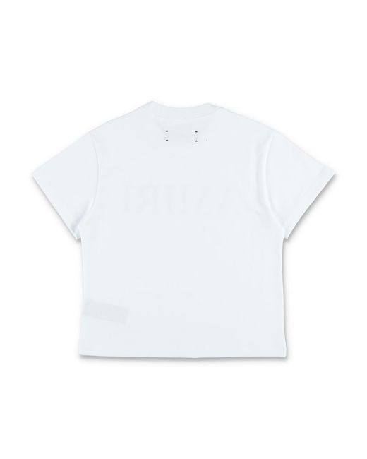 Amiri Gray Classic Logo T-Shirt For Boys