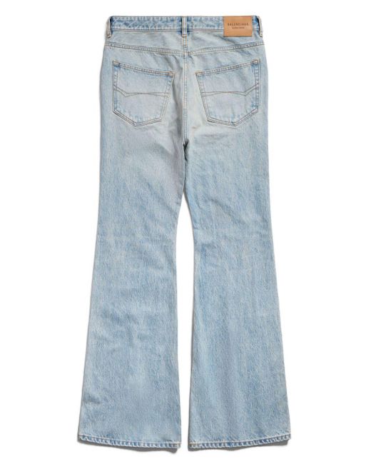 Balenciaga Blue Flared Denim Jeans