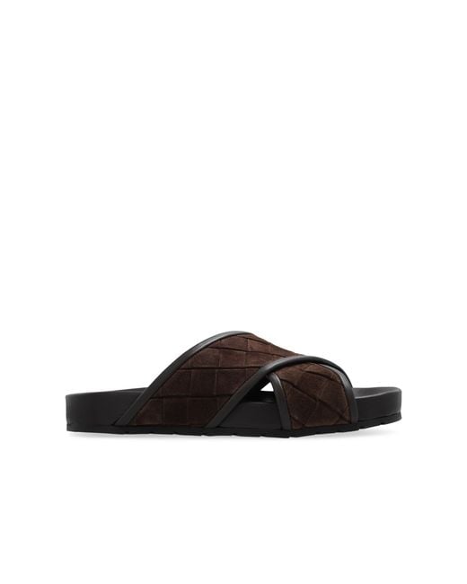 Bottega Veneta Brown Sliders for men