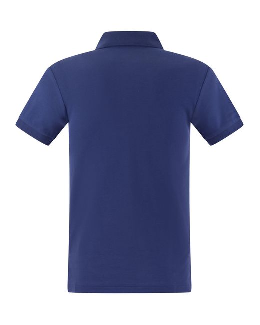 Polo Ralph Lauren Slim Fit Pique Polo Shirt in het Blue