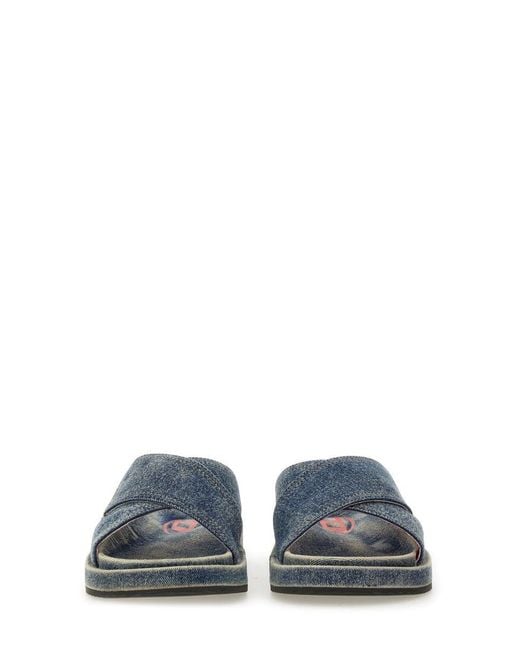 DIESEL Blue Cris Cros" Slide Sandals for men