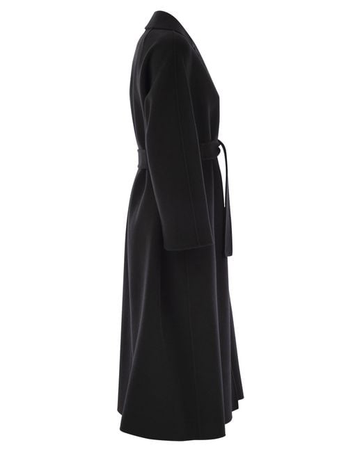 Max Mara Esturia Wollen Jas in het Black