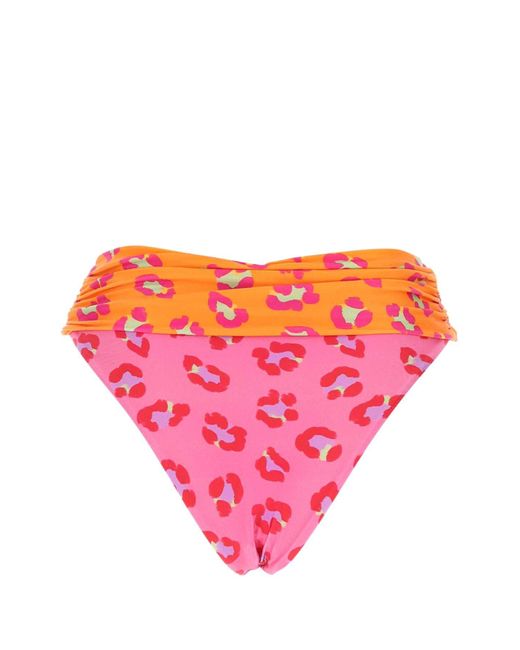 Farm Pink Stretch Polyester Bikini Bottom for men