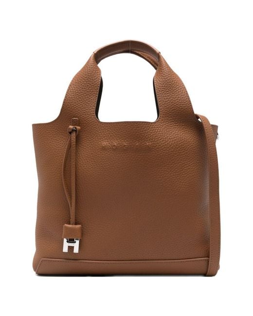 Hogan Brown Small Leather Tote