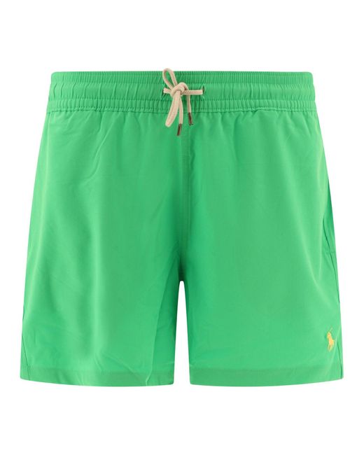 "pony" pantalones cortos de natación Polo Ralph Lauren de hombre de color Green