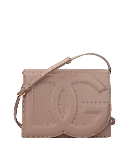 Dolce & Gabbana Brown Dolce&Gabbana Crossbody Bags/Powder Leather