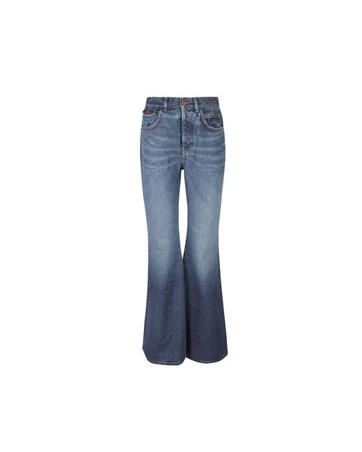 Chloé Blue Chloé Merapi Cotton Denim Jeans