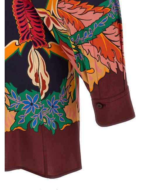 Etro Red Schalhemd