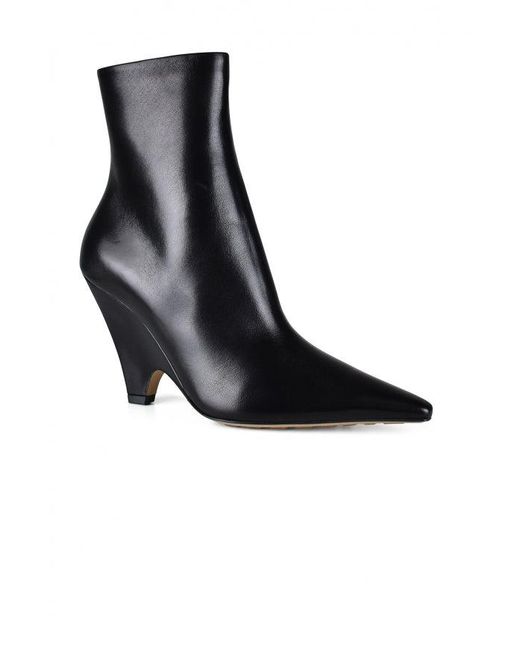 Bottega Veneta Black Punta Boots