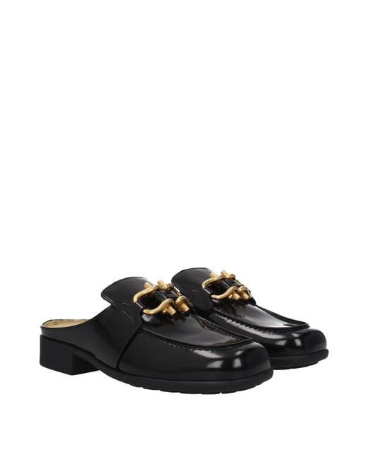 Bottega Veneta Black Ciabatte E Zoccoli Uomo Pelle Nero for men