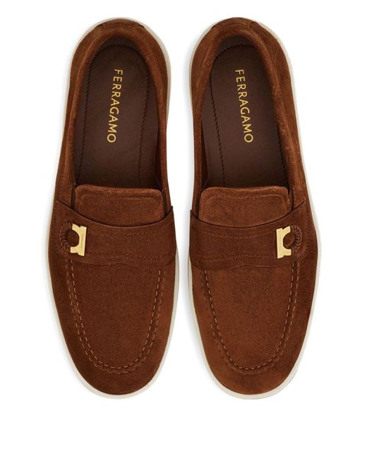 Ferragamo Brown Flat Shoes