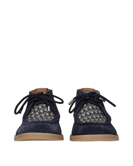 Dior Blue Derby Suede