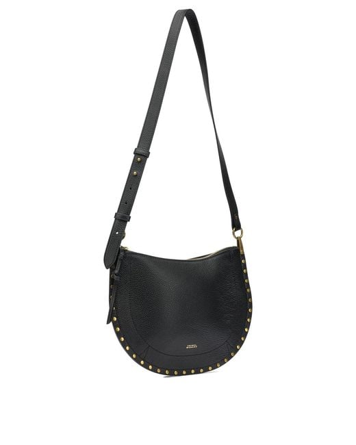 Isabel Marant Oskan Soft Zip Shoulder Bags Black