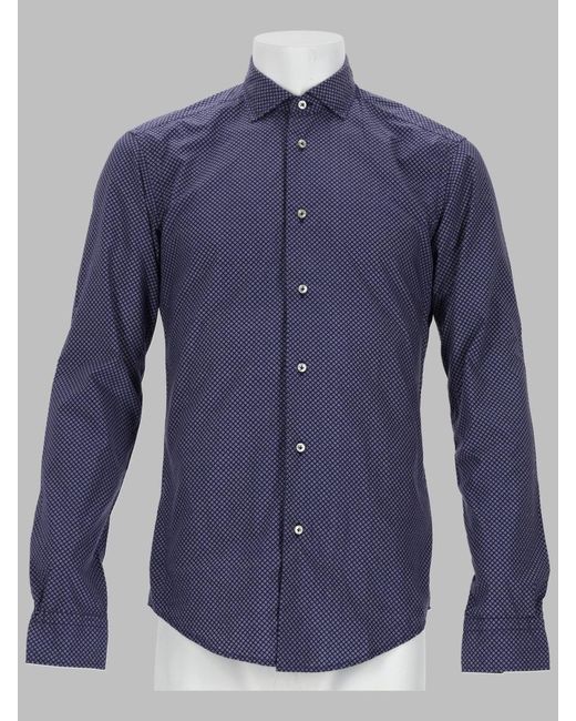 Brian Dales Blue Camicia for men