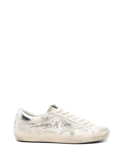 Golden Goose Deluxe Brand White Sneakers for men