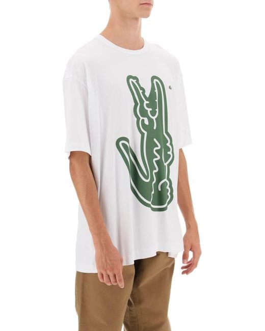 Camiseta de comme des garcons x lacoste cocodrilo estampado Comme des Garçons de hombre de color Green