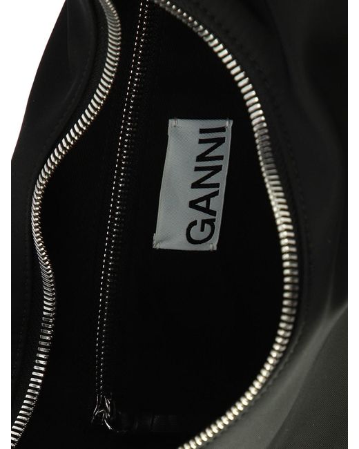 "nœud" sac à bandoulière Ganni en coloris Black