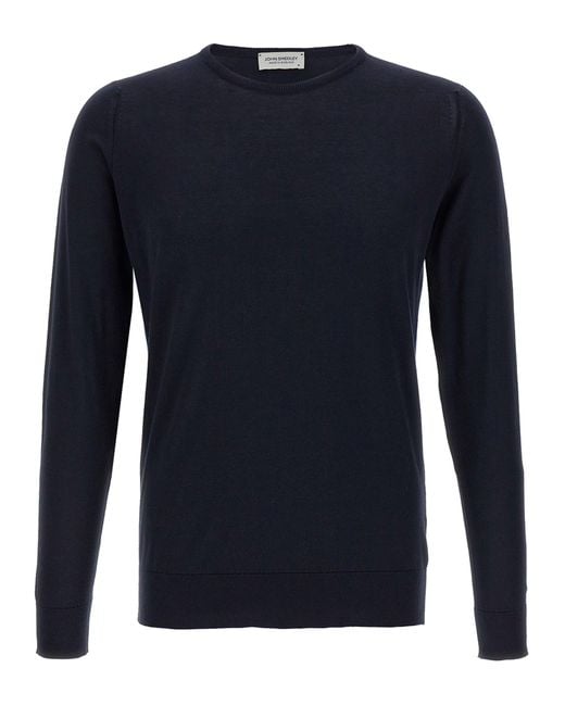 John Smedley 'hatfield' Trui in het Blue voor heren
