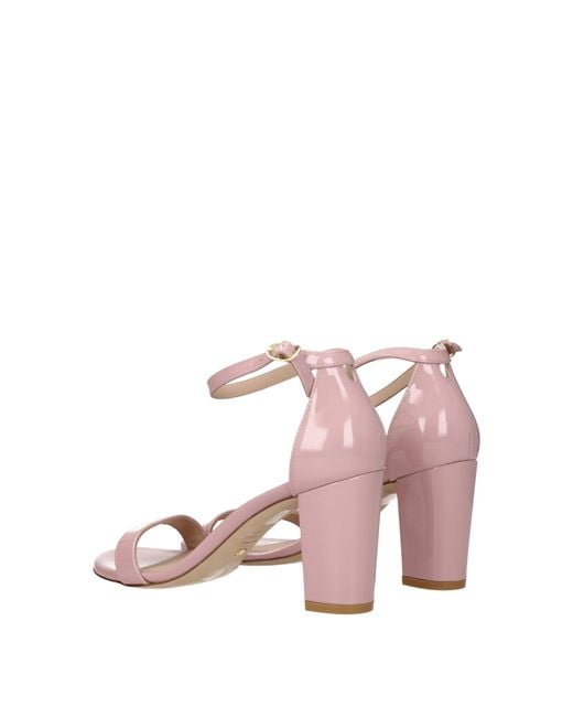 Stuart Weitzman Pink Sandalen fast nackte Frau rosa Farbe/Ballerina