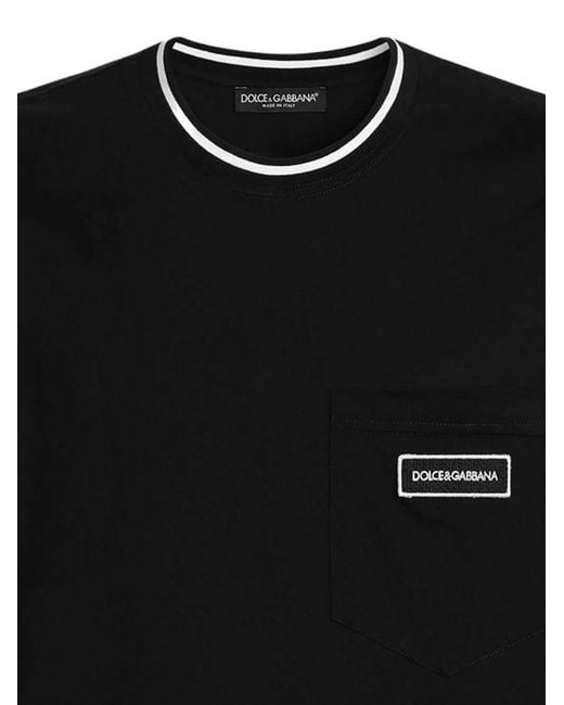 Dolce & Gabbana White Cotton T Shirt With Logo