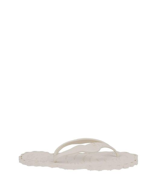 Zimmermann White Seafoam Thong Sandals