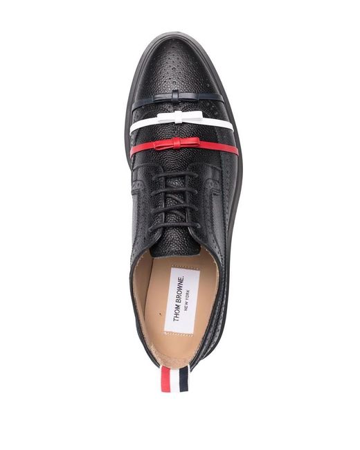 Thom Browne Multicolor Three-bow Longwing Brogues