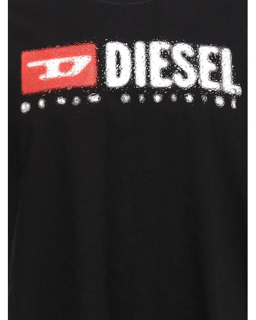 DIESEL T-Adjust-K14 T-Shirt in Black for Men | Lyst