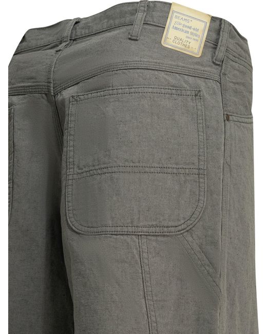 Beams Plus "schilder" Werkbroek in het Gray