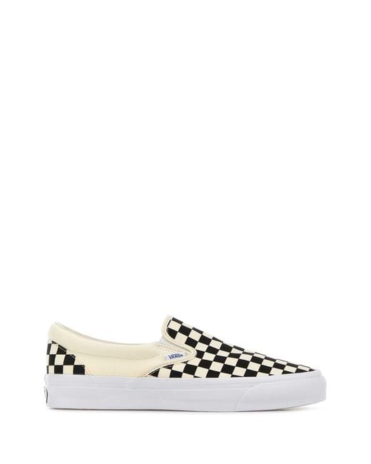 Vans White Lx Slip-On Reissue 98 Lx Checkerboard/Off Wh for men