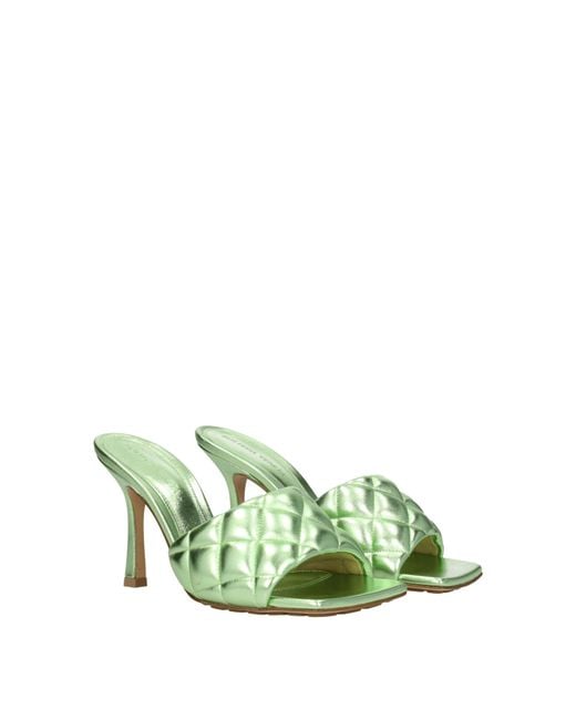 Bottega Veneta Green Sandals/Pistachio Leather
