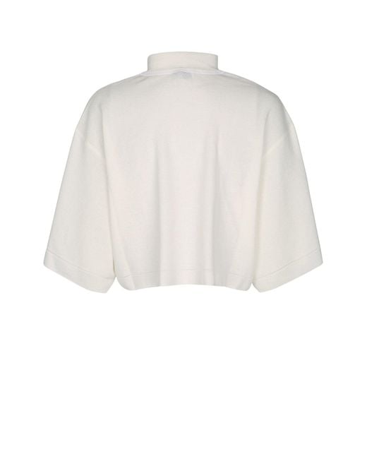 Alaïa White Crop Top Ss
