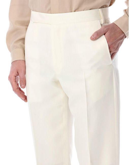 Lardini Broek Ivoor in het White voor heren