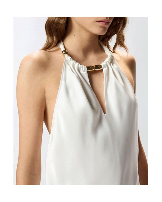 Rosa blanco Pinko de color White
