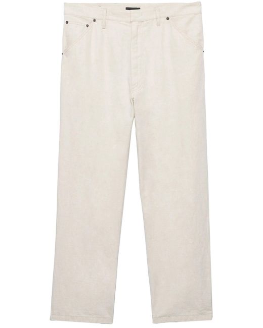 Prada Chambray-broek in het White voor heren