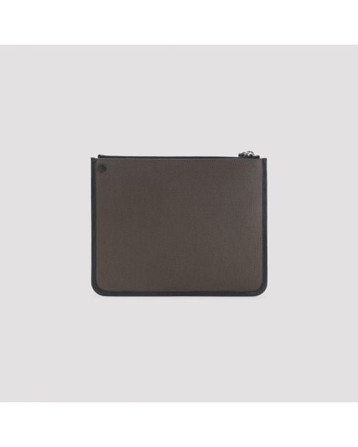 Givenchy Gray Mini Zip Pouch Handbag for men