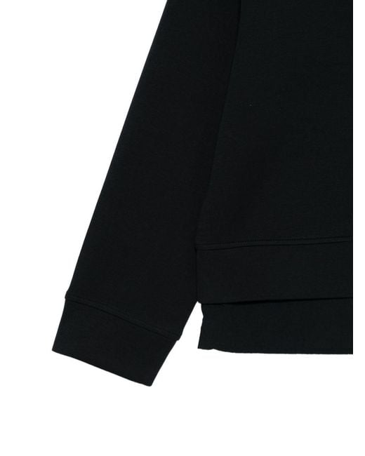 Emporio Armani Black Logo Cotton Sweatshirt