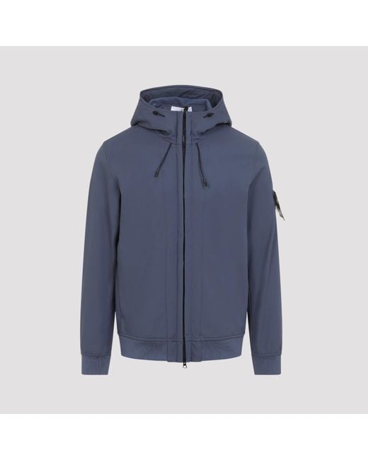 Soft Shell Jacket Stone Island de color Blue