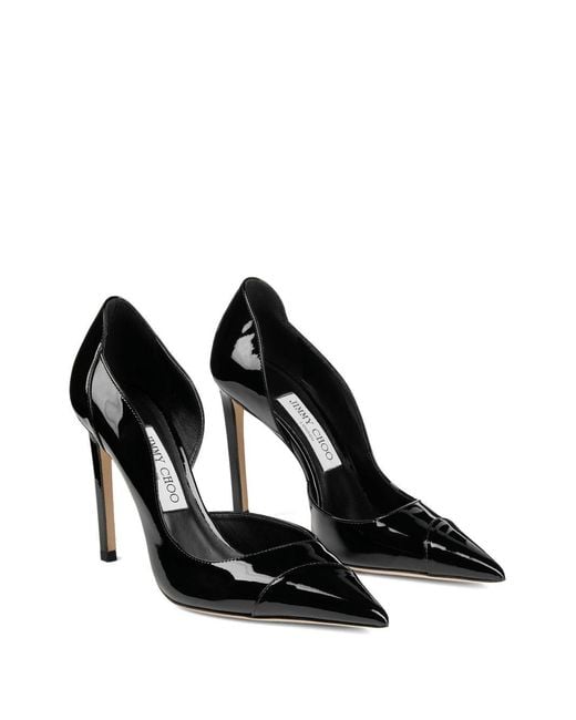 Jimmy Choo 100 Mm Brigitte Pumps Met Puntige Neus in het Black