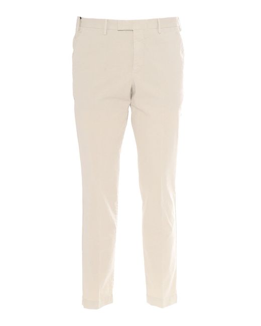 PT01 Natural Pants Master, Flat Front, Diagonal Pockets, Flap Back Pockets, Finished