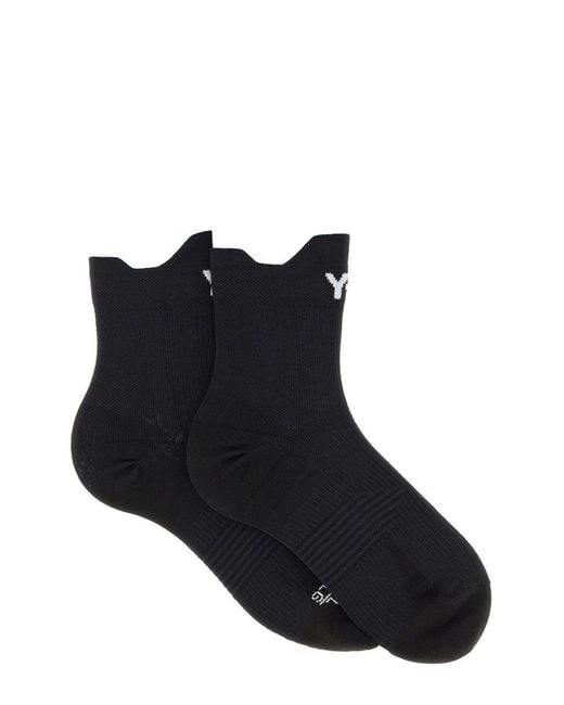 Y-3 Black 3 Calzini Con Logo
