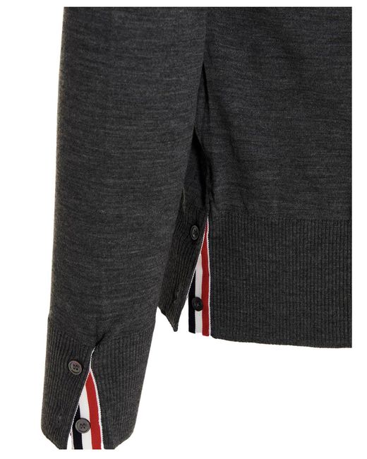 Thom Browne Intarsia Vest in het Black voor heren