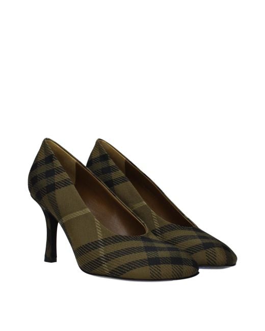 Burberry Green Fabric Broch