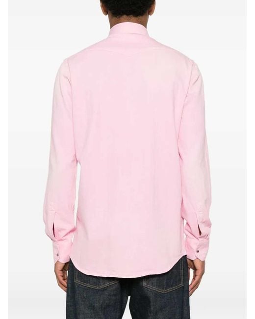 Sartorio Napoli Pink Texas Shirt With Pocket