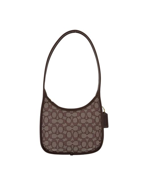 Les originaux signature du sac à bandoulière en cuir en cuir marron COACH en coloris Brown