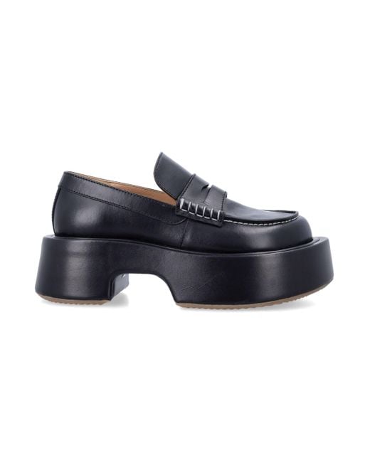 J.W. Anderson Blue JW Anderson flache Schuhe schwarz
