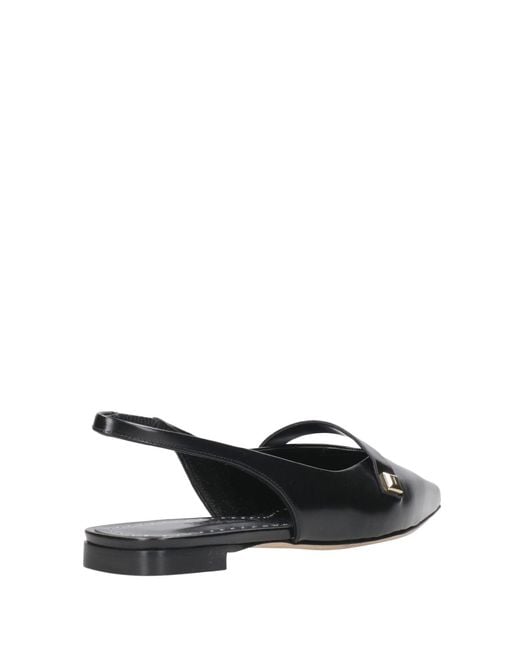 Max Mara Black Ballerina Shoes