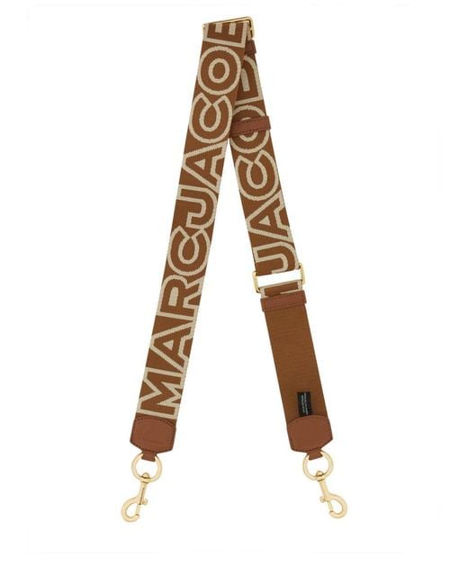 Marc Jacobs Natural The Outline Logo Shoulder Strap