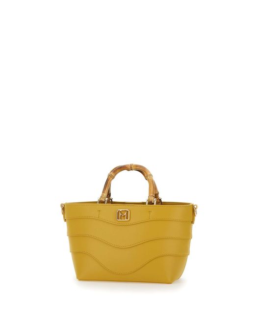 Sac à main piétiné à onde jaune de Dinda Marella en coloris Yellow