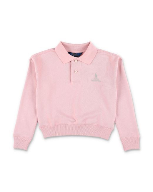 Polo Ralph Lauren Pink Classic Polo Mini Dress For Girls